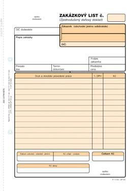 OPTYS Zakázkový list A5 NCR 100listů 5 ks