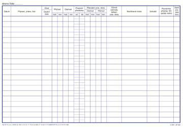 OPTYS Kniha příchodů a odchodů 64 listů 3 ks