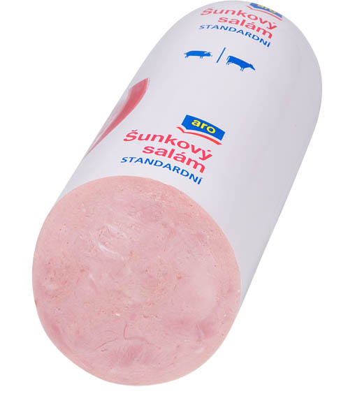 aro Salám šunkový standard krátký chlaz. váž. cca 1,5 kg