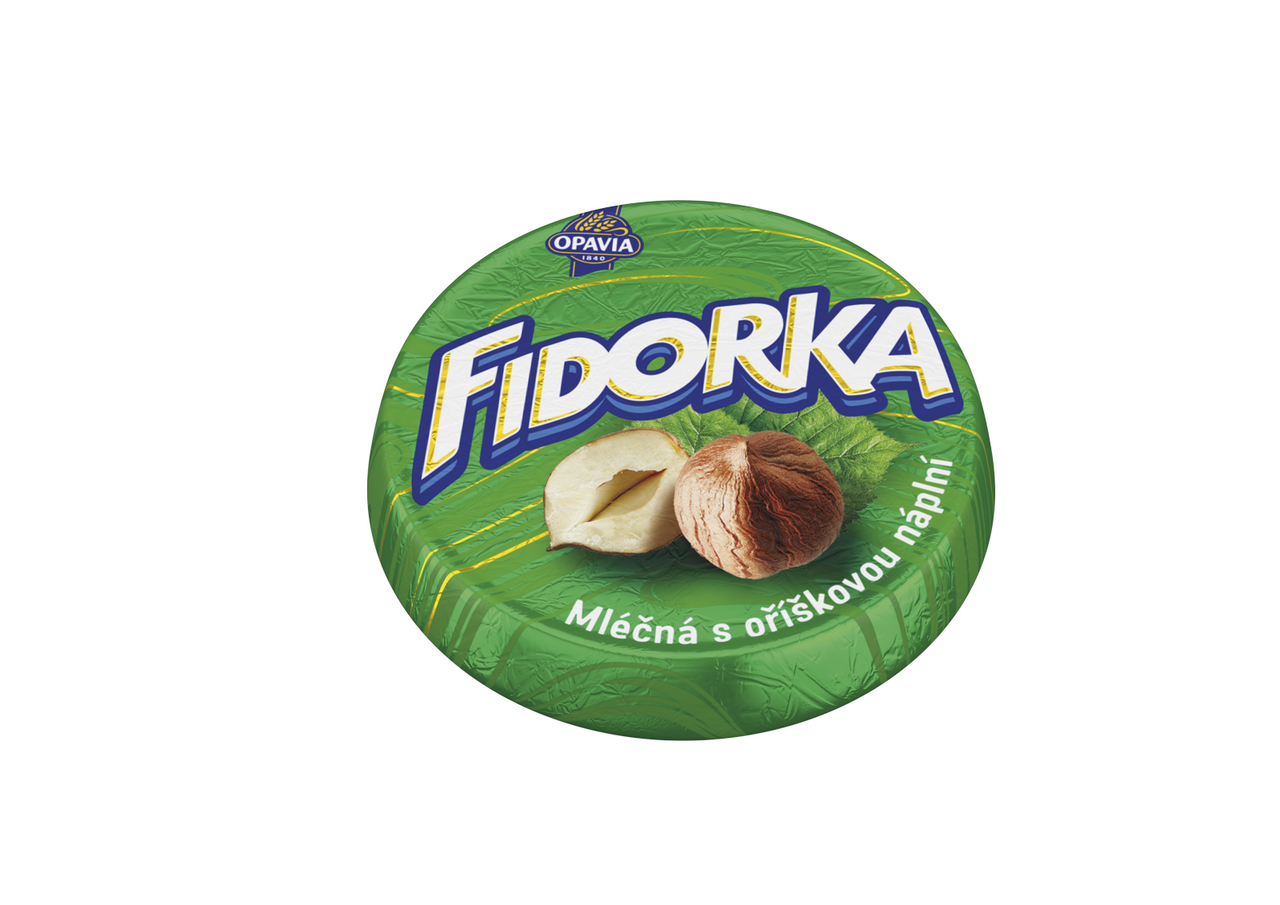 OPAVIA Fidorka Lux mléčná s oříšky 30 x 30 g
