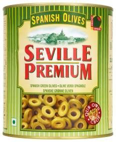 SEVILLE PREMIUM Olivy zelené krájené 3 kg