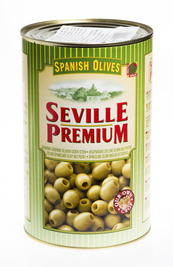 SEVILLE PREMIUM Olivy zelené bez pecky 4,3 kg