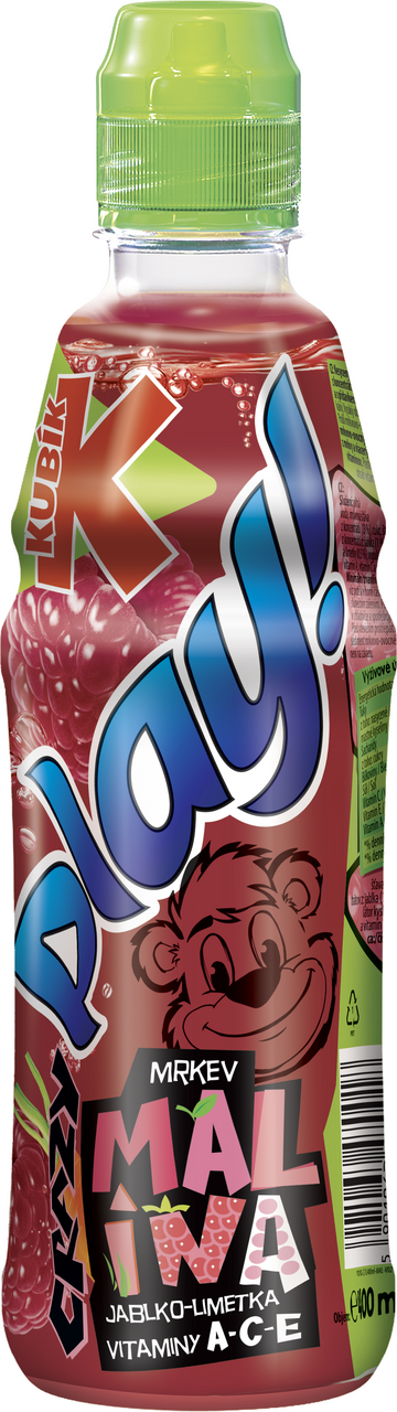 KUBÍK Play mrkev malina limetka 12 x 400 ml