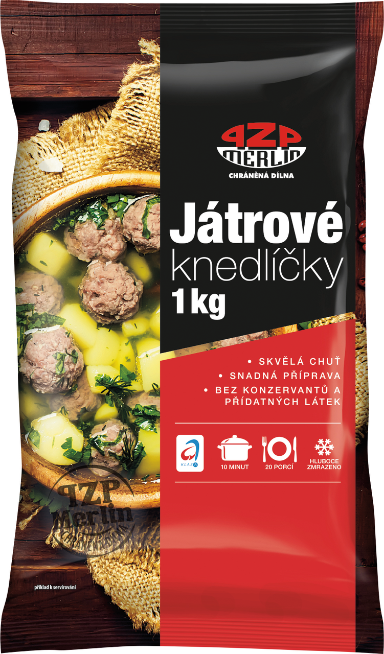 PZP MERLIN Knedlíčky játrové předvařené mraž. 1 kg