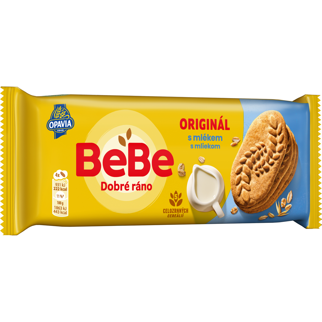 OPAVIA BeBe Dobré ráno cereálie s mlékem 30 x 50 g