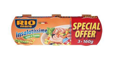 RIO mare Salát tuňákový + kukuřice 3 x 160 g