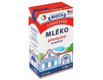 MADETA Jihočeské mléko trvanlivé plnotučné 3,5 % 12 x 1 l
