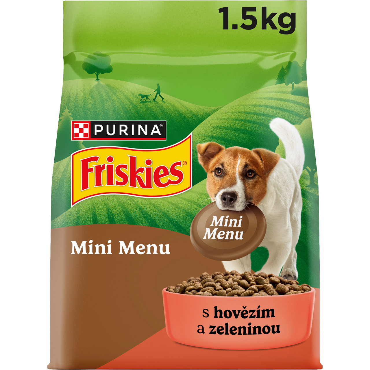 Purina Friskies Mini Menu Trockenfutter Mit Ochsenaroma, 1,5 Kg – Vollwertige Mahlzeit Für Hunde