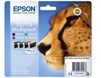 EPSON Sada inkoustových náplní Cartridge T0715 CMY multipack 4 ks