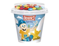 Danone Kostíci Barvíci Jogurt vanilka a dražé z mléčné čokolády chlaz. 10x 109 g
