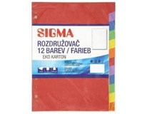 SIGMA Rozdružovač A4 12-ti barevný 1 ks