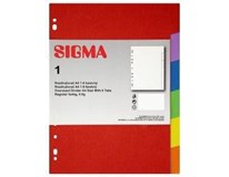 SIGMA Rozdružovač A4 6-ti barevný 1 ks
