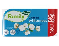 Tento White Cotton Whiteness Toaletní papír 2-vrstvý 18m 1x16 ks