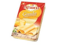 Président Gouda sýr plátky chlaz. 3x100g