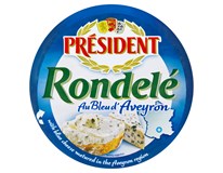 Président Rondelé Nezrající sýr se sýrem s modrou plísní chlaz. 3x 100 g