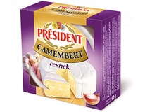 Président Camembert sýr s česnekem chlaz. 5x90g