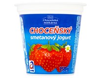 Choceňský Jogurt smetanový jahoda chlaz. 10x150 g