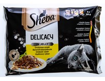 Sheba Delicato kuře+kachna pro kočky 4x85g