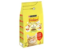 Purina Friskies hovězí maso+kuře+zelenina granule pro kočky 1x1,7kg
