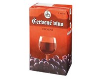 Víno červené 12x1 l tetrapack