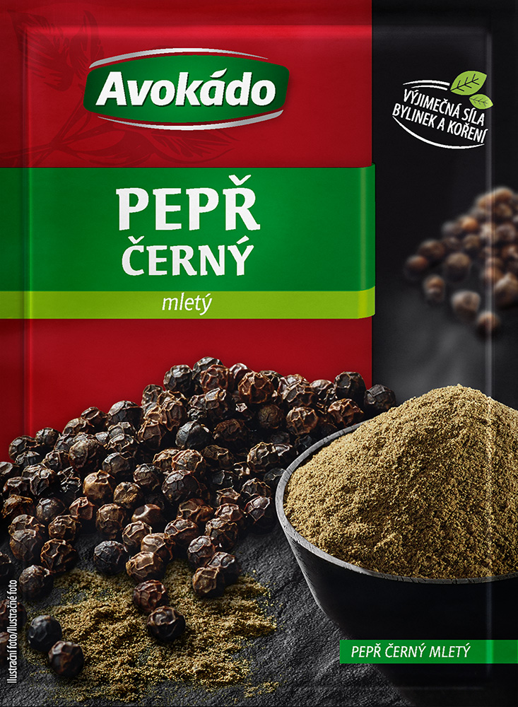 Avokádo Pepř černý mletý 5 x 20 g