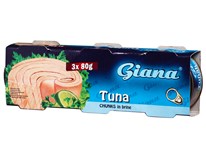 Giana Tuňák kousky ve vlastní šťávě 3 x 80 g