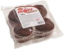 Muffiny čokoládové s čoko kousky 4x75g