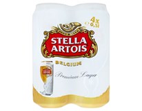 Stella Artois světlý ležák pivo 4x500 ml plech