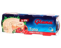 Giana Tuňák kousky v rajčatové omáčce 3x80g