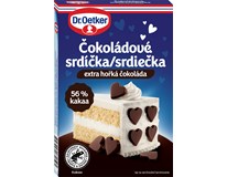Dr.Oetker Srdíčka v extra hořké čokoládě 1x45g