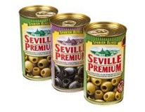 Seville Premium Olivy zelené+černé mix 3x350g