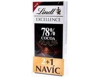 Lindt Excellence čokoláda hořká 78% 3x 100 g