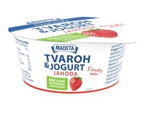 MADETA Jihočeský tvaroh a jogurt jahoda chlaz. 135 g