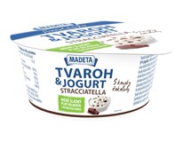 MADETA Jihočeský tvaroh a jogurt stracciatella chlaz. 135 g