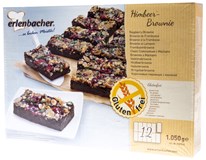 Erlenbacher Brownies s malinami mraž. 1050g