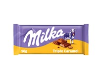 Milka Čokoláda Triple caramel 90 g