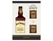 Jack Daniel's Honey 35% 6x(1x700ml + sklenice 2ks)
