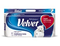 Velvet Toaletní papír 3vrstvý 18,3m bílý 1x8 ks