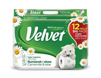 Velvet Toaletní papír heřmánkový 3-vrstvý 18,3m 1x12 ks