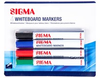 SIGMA Popisovač na tabuli mix barev 4 ks