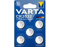 VARTA Baterie CR2032 elektronická, knoflíková, lithiová 5 ks