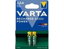 VARTA Baterie Recharge Accu Power 2 AAA 800 mAh mikrotužkové 2 ks