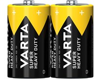 VARTA Baterie Super Heavy Duty 2 D, velký monočlánek, R20 12 ks fólie
