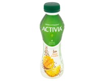 Danone Activia Nápoj jogurtový ananas/ mango s lněnými semínky 8x 280 g