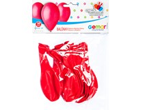 Balónek nafukovací 26cm červená 1x10 ks