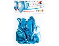 Balónek nafukovací metalická sv. modrá 10 ks