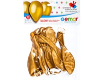 Balónek nafukovací metalická zlatá 10 ks