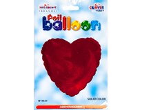 Balónek 46cm srdce červené fólie 1 ks
