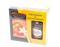 London Fruit&Herb Ovocno-bylinný čaj 1x40g + Džem jahodový 1x380g