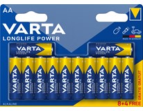 VARTA Baterie Longlife Power AA 8 + 4 ks